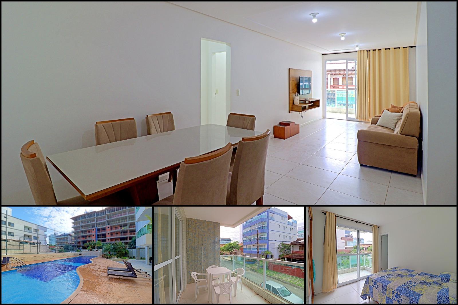 Apartamento à venda, 3 quartos, 3 suítes + DCE, varanda gourmet, lazer completo, academia, frente para a Praia de Percanga em Guarapari - ES