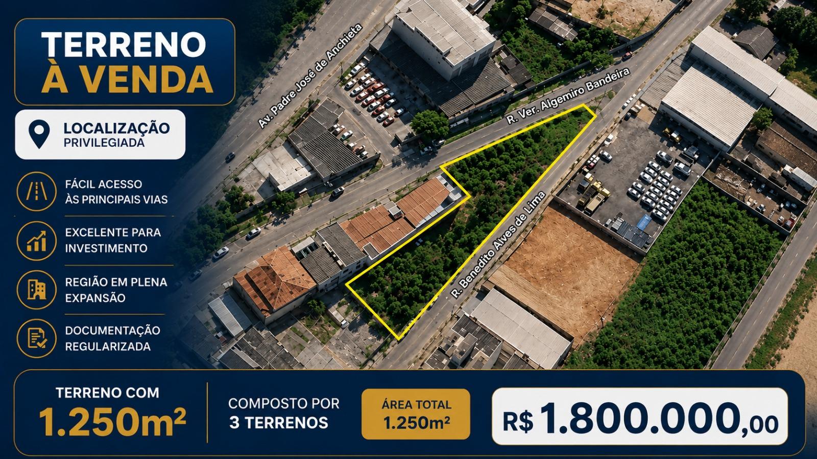 Terreno à Venda na Praia do Morro, Guarapari - ES | 1.250m² em Localização Estratégica