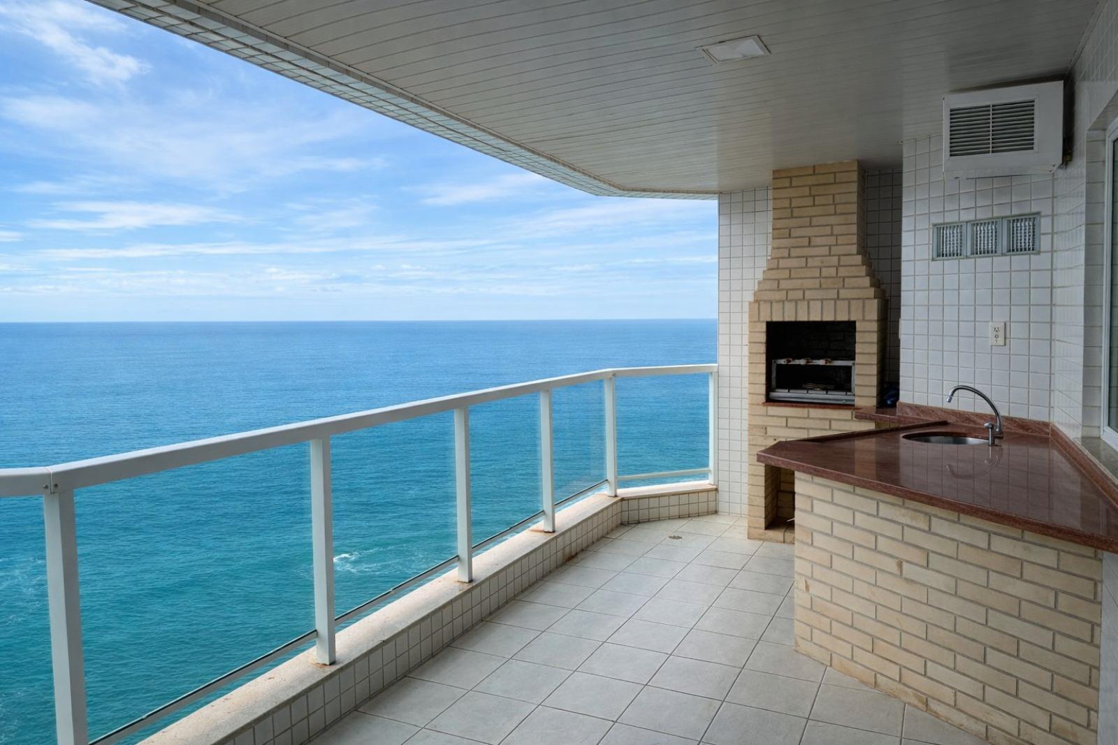Apartamento 3 quartos a venda com 2 vagas na Praia das Virtudes com vista mar -Centro de Guarapari - ES