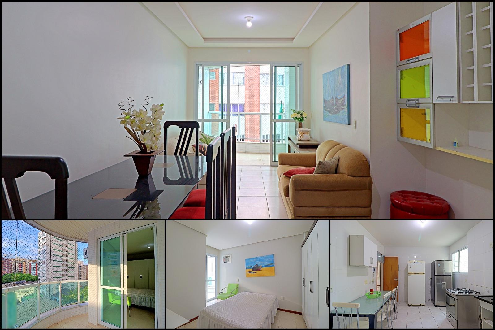 Apartamento de 3 quartos, 1 suíte, 2 varandas, andar alto, em localização excelente no Centro de Guarapari - ES
