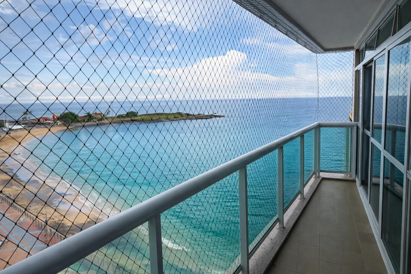 02 Qts com 98M² com linda vista espetacular para Praia da Areia Preta- Centro de Guarapari