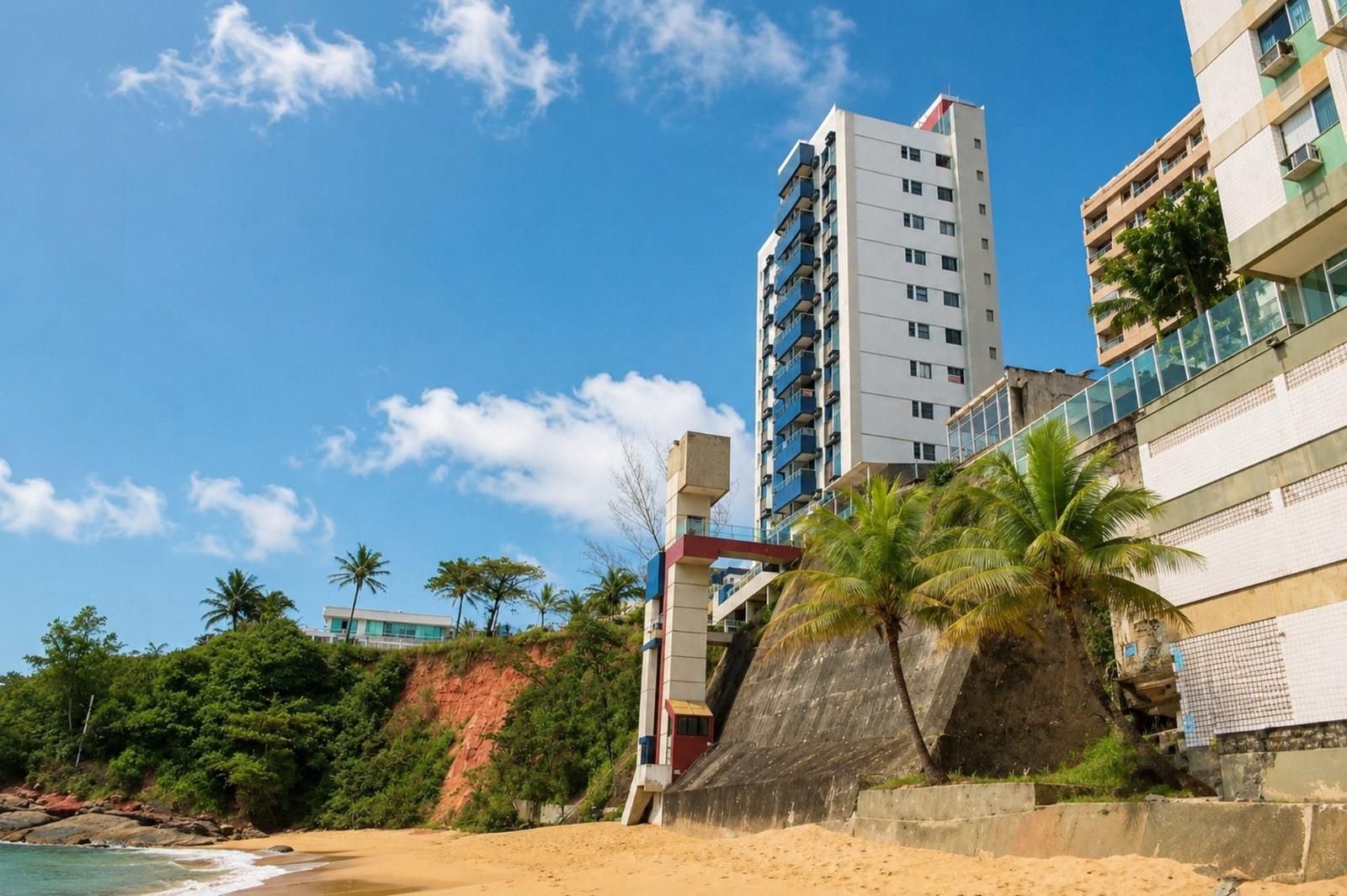 03 Qts com 99M² com linda vista espetacular para Praia da Areia Preta - Guarapari -ES