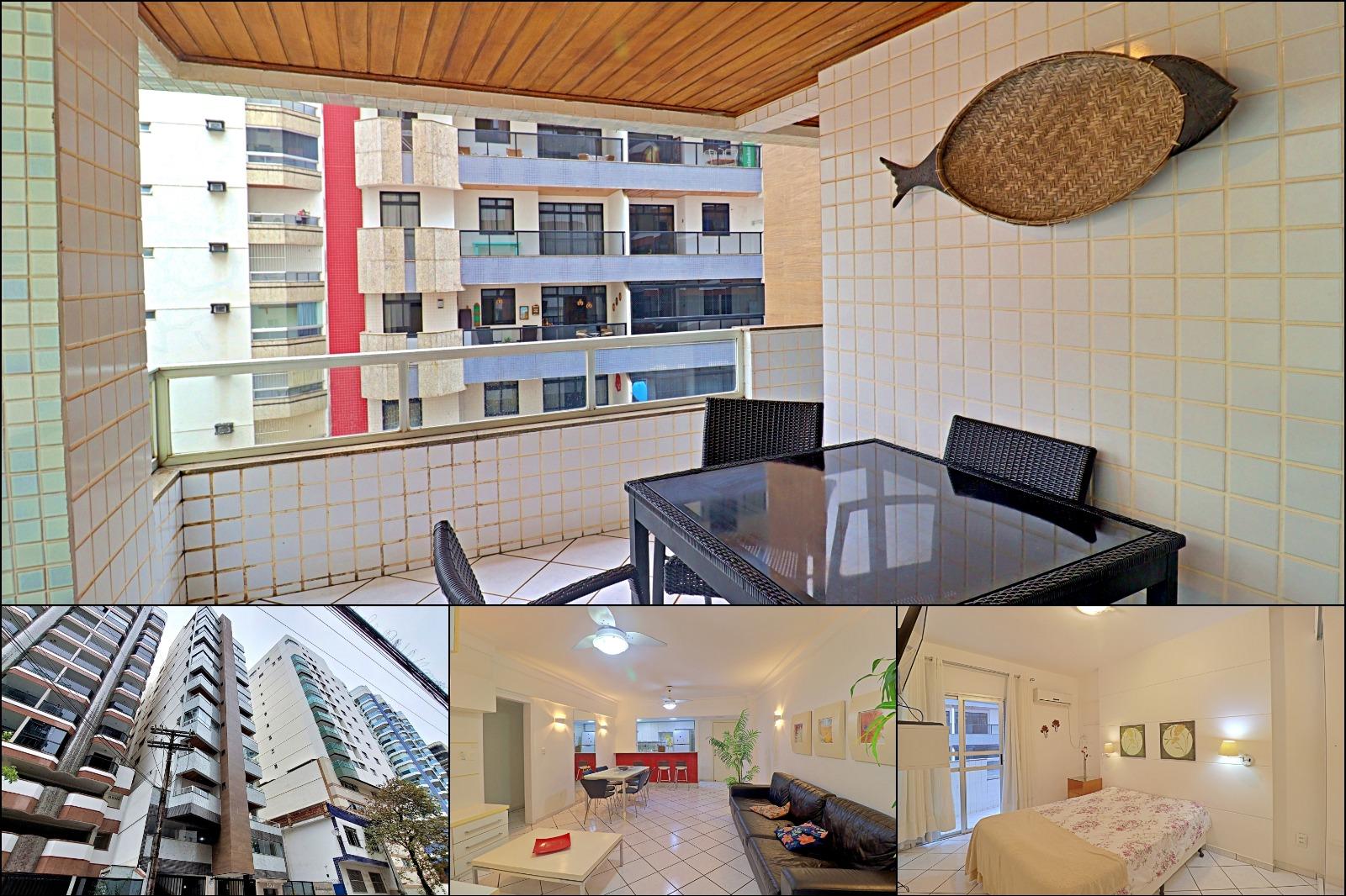 Apartamento à venda, 3 quartos, 1 suítes, 2 varandas, 2 salas amplas, 1 vaga, Centro, Guarapari/ES