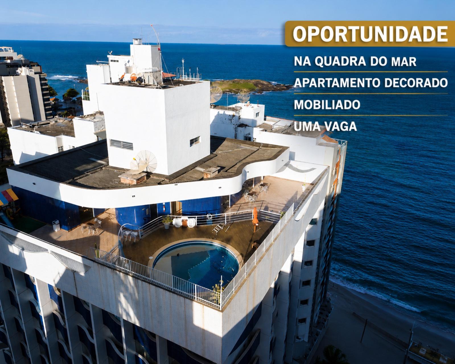 Imperdível: Apartamento à venda no Centro de Guarapari-ES com 1 quarto, sala, banheiro, vaga de garagem e 45,00m² de área.