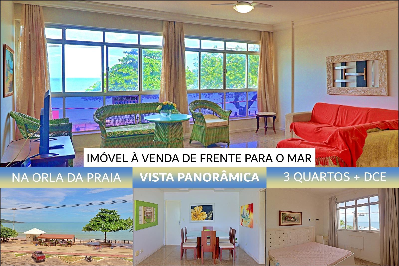 Imperdível apartamento à venda na Orla da Praia do Morro, Guarapari-ES: 3 quartos, 1 suíte, 2 salas, 3 banheiros, 1 vaga, 110m².