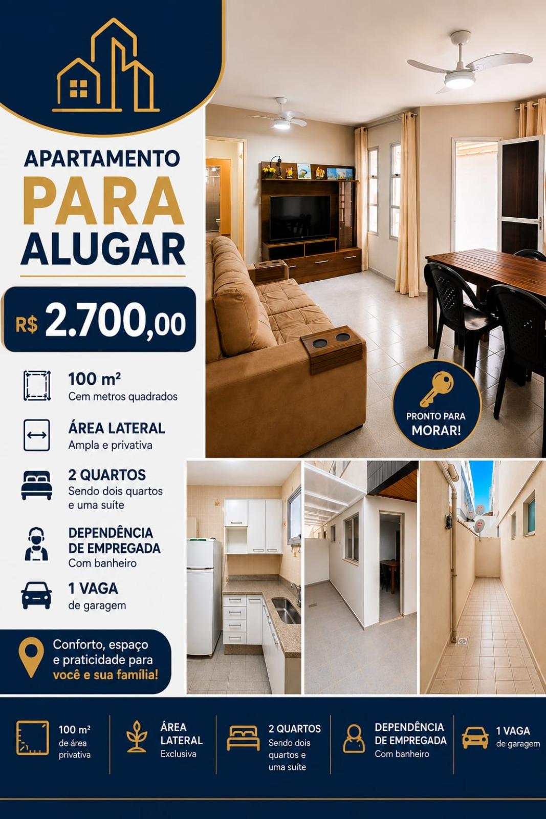 Apartamento de 2 quartos na Praia do Morro: 1 suíte, sala ampla, 1 vaga de garagem - 100m² de área - Guarapari-ES!