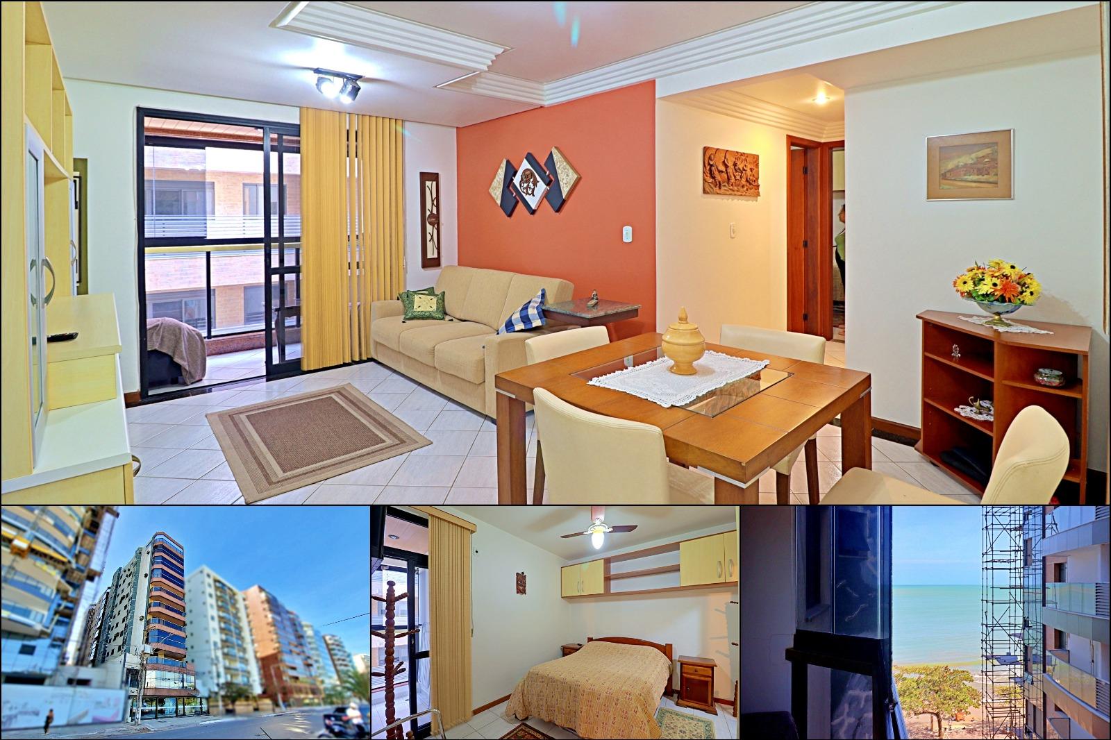 Apartamento à venda em Guarapari-ES: 2 quartos, 1 suíte, 2 salas, 1 banheiro, 1 vaga, 75m² na Orla da Praia do Morro!