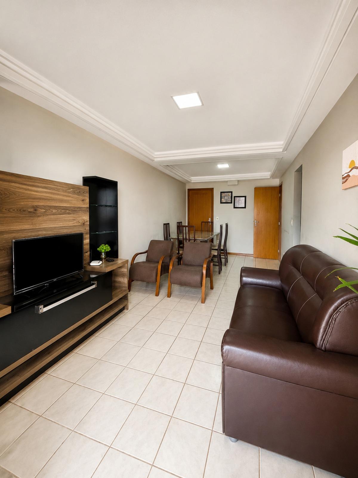 Apartamento mobiliado na orla da praia do morro 3 quartos, 117m2, Guarapari es