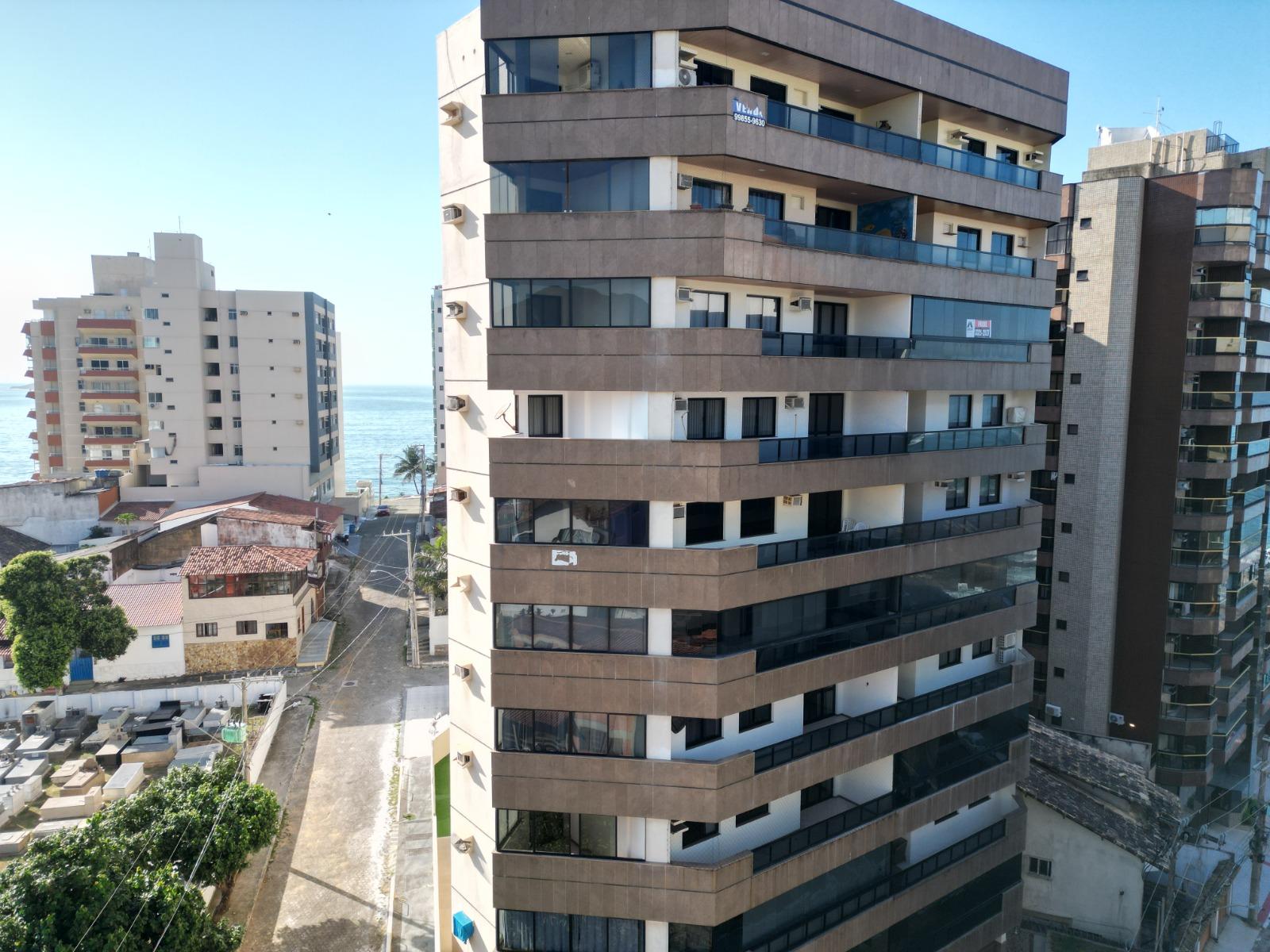 Edifício Dom Fernando apartamento de 3 quartos a venda frente para o mar na Praia das Virtudes Centro de Guarapari ES
