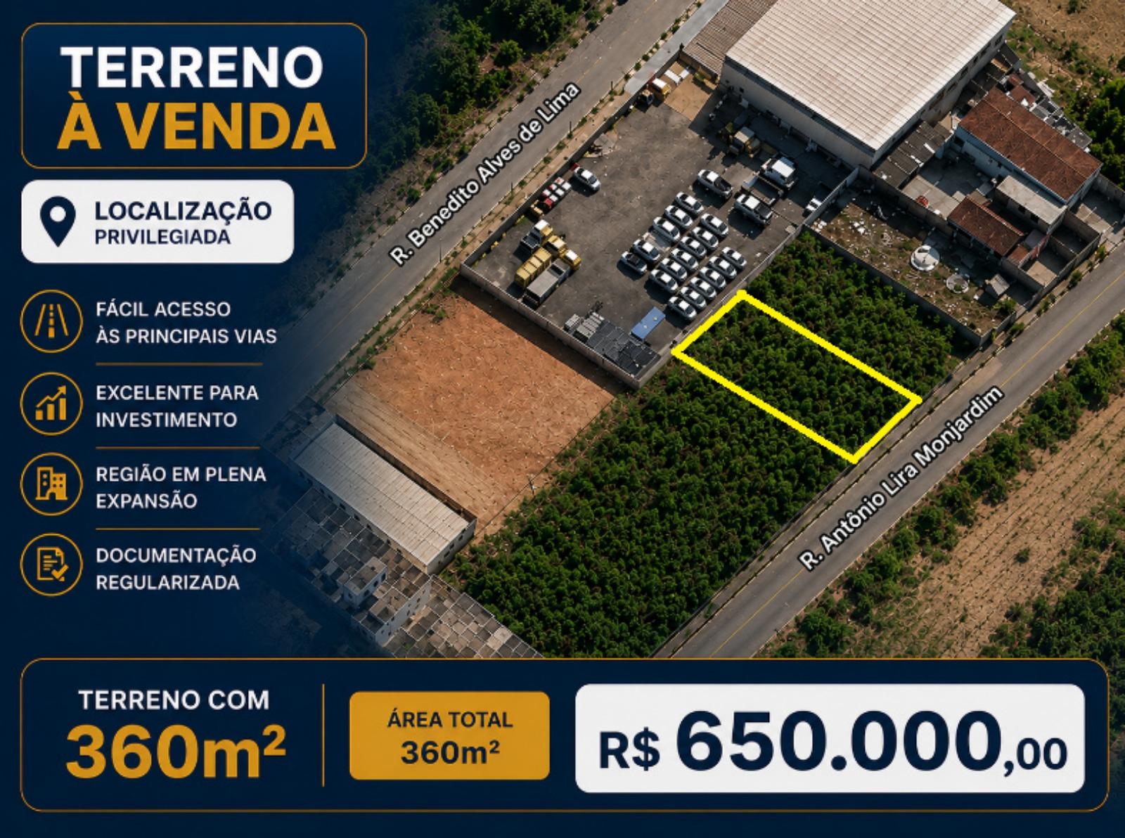 Terreno Plano 360m² à Venda na Praia do Morro | Guarapari ES | Ideal para Casa ou Galpão