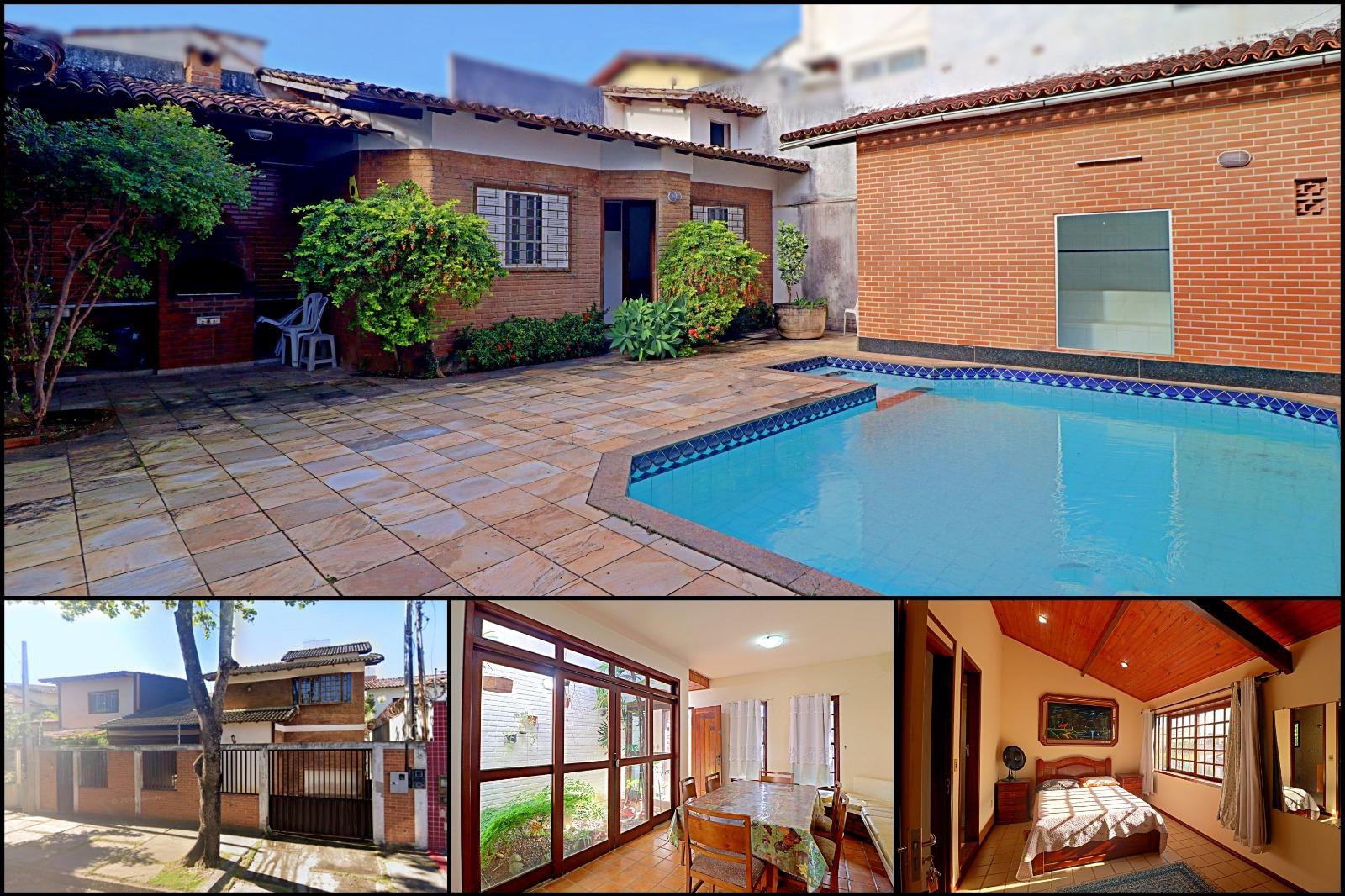 Casa Duplex de 4 quartos à venda, lazer com piscina, churrasqueira, jardim de inverno à poucos metros da praia na Enseda azul em Nova Guarapari - ES