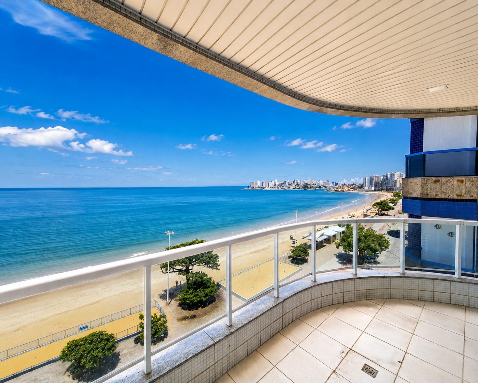 Apartamento de 4 quartos sendo 3 suites a venda, frente para o mar na Praia do Morro Guarapari ES
