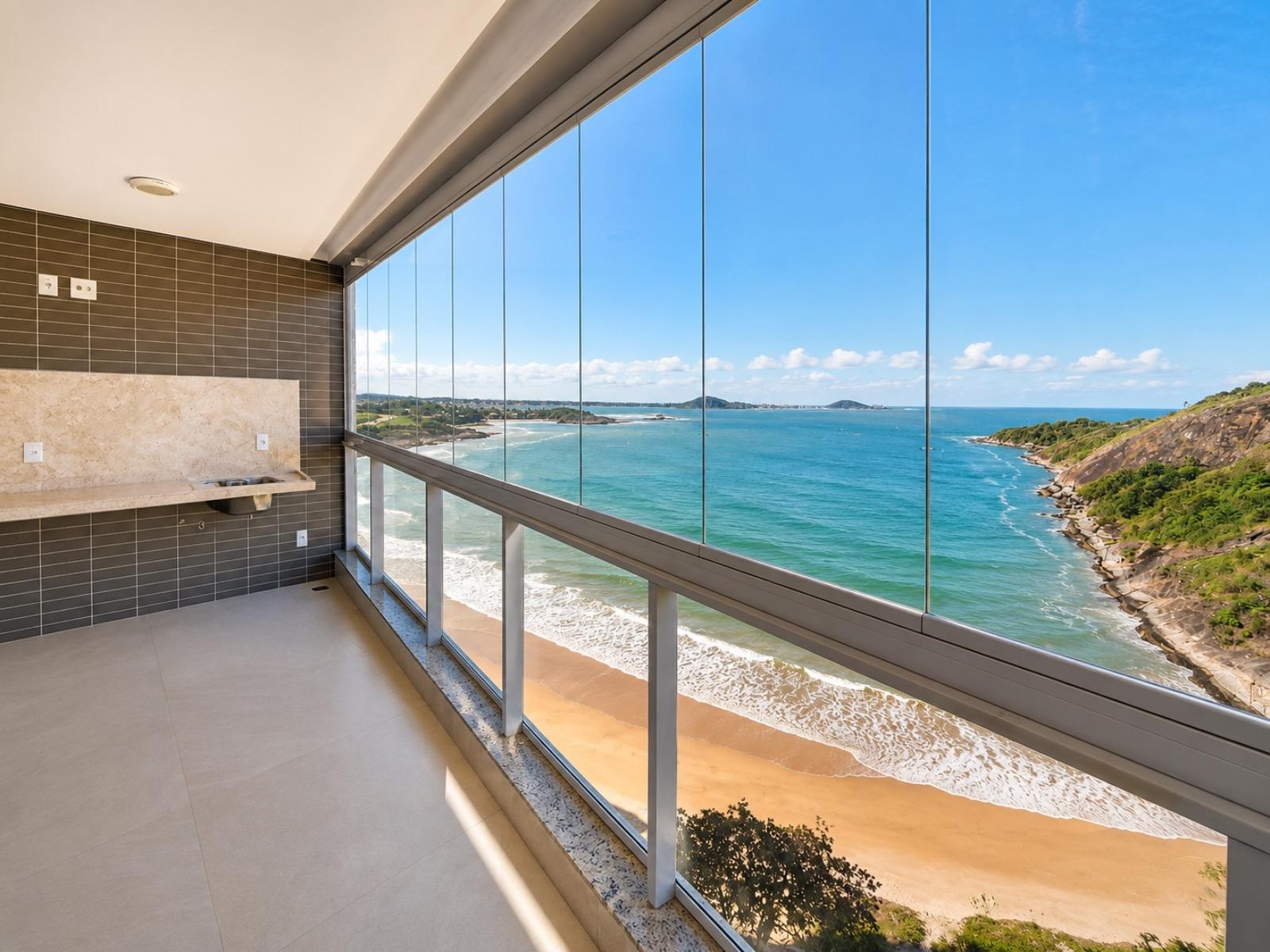 Apartamento à venda na Orla Praia do Morro, Guarapari-ES! 3 quartos, 1 suíte, 1 sala, 2 vagas de garagem.