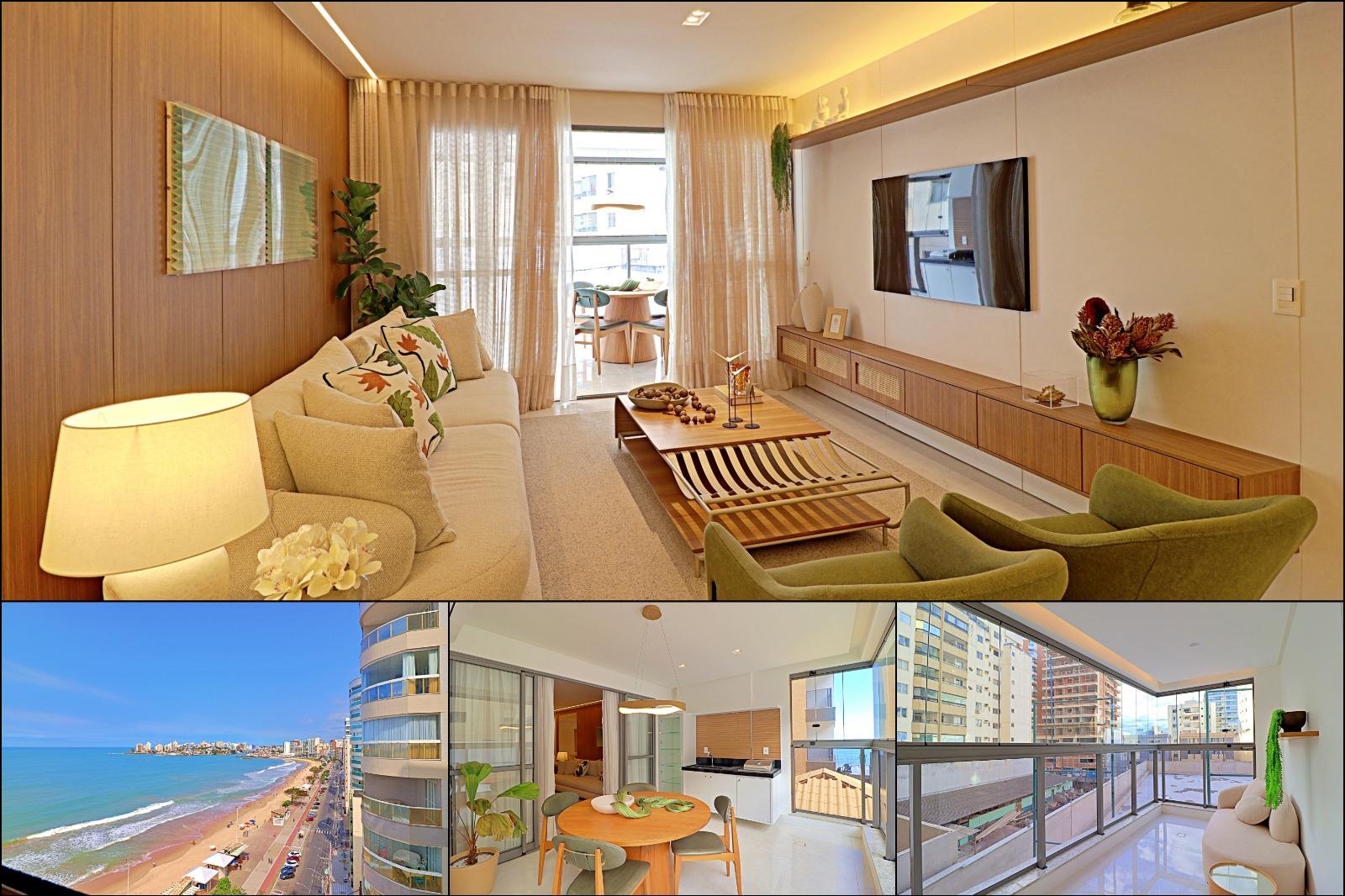 Edifício Residencial Spazio Azuli apartamento de 4 quartos à venda, lazer completo completo com vista para o Mar na Praia do Morro- Guarapari-ES